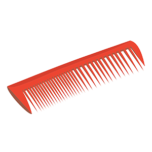 An image of a red comb