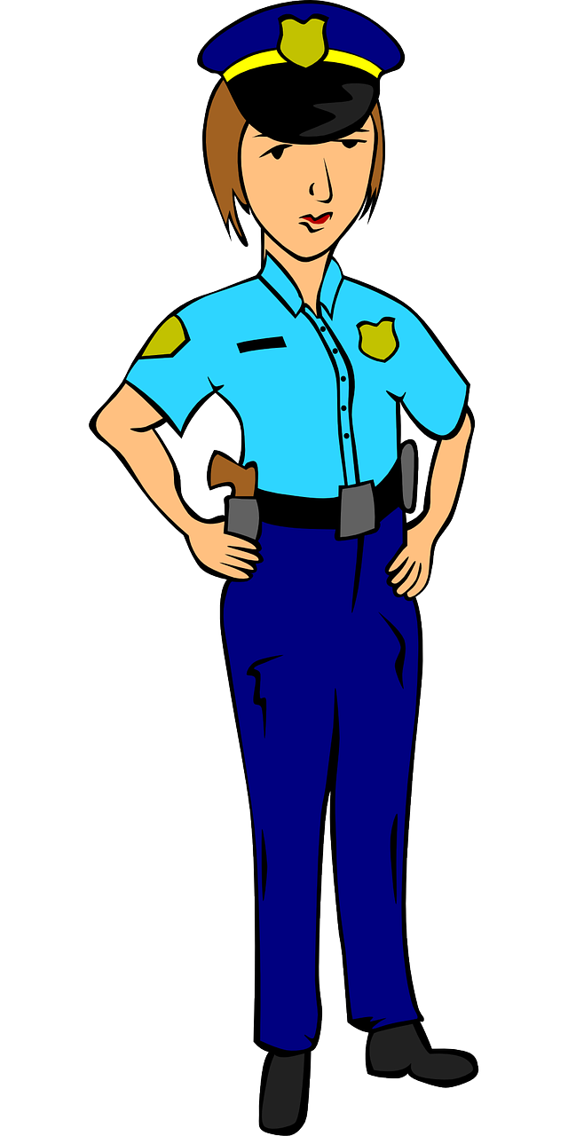 A female cop